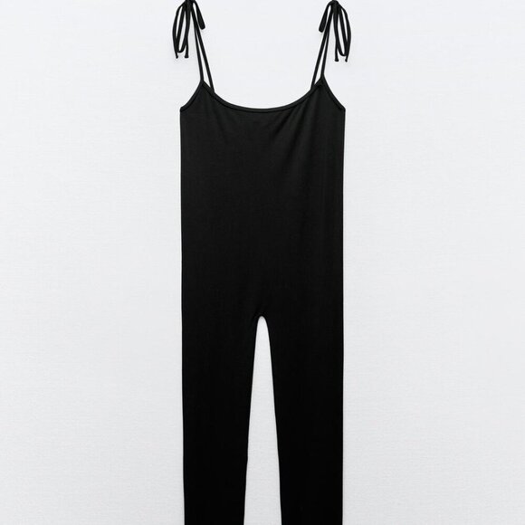 ZARA LIMITLESS CONTOUR COLLECTION SEAMLESS LONG JUMPSUIT Size M-L NEW WITH TAG! - Picture 1 of 3